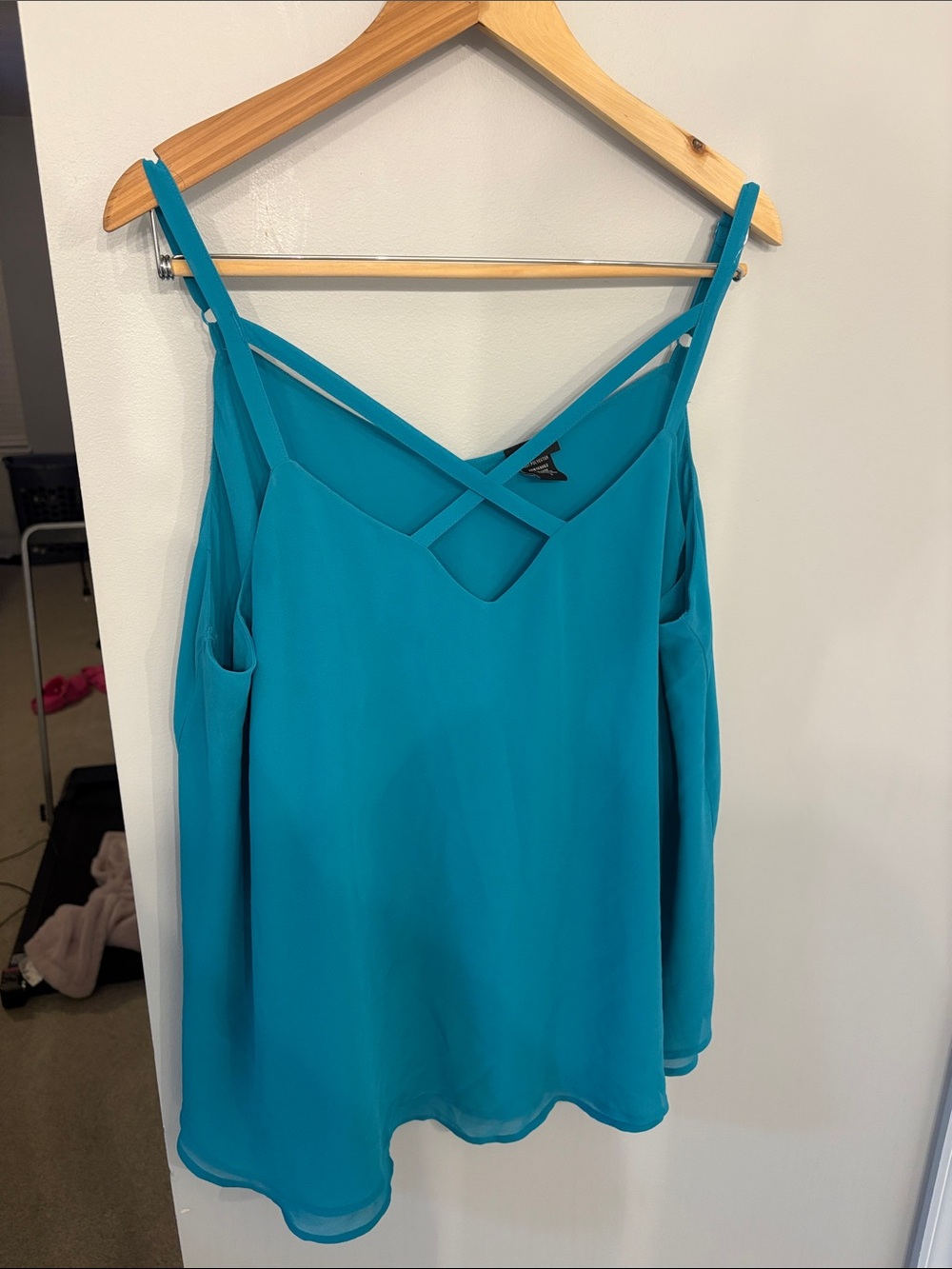 torrid Teal Crisscross Strappy Cami